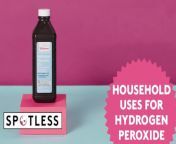 That trusty bottle of hydrogen peroxide under the bathroom sink can be used to clean and disinfect more than just cuts. This video shows you household uses for hydrogen peroxide that you&#39;ve probably never considered before. Next time you&#39;re in a bind (or even if you&#39;re not), that trusty bottle of hydrogen peroxide may be all you need to get the job done.