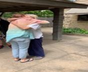 This family decided to surprise visit their grandma for mother’s day. They sneaked into her garage and lured her to her garden through a video call. When she saw them waving at her, she was shocked. She started sobbing while they hugged her happily.