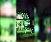 A couple has spent £24,000k (&#36;30,000k) to turn their house into a spooky Halloween light show.&#60;br/&#62;&#60;br/&#62;The show includes spotlights that can be seen from miles and attracts thousands of visitors at the weekends.&#60;br/&#62;&#60;br/&#62;Kyle Bostick, 35, and his wife Christina Bostick, 36, even synced the light show to the tune of Taylor Swift&#39;s hit songs in light of her celebrated Eras Tour.&#60;br/&#62;&#60;br/&#62;The couple also used an extract from &#92;
