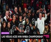 The WNBA finals wrapped up Wednesday night and the Las Vegas Aces came out on top, beating the New York Liberty in game four of the series.