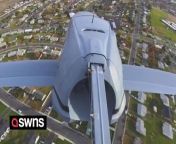 A £160k flying car that you park in your home garage has achieved its first flight.&#60;br/&#62;&#60;br/&#62;The Samson Sky Switchblade soared to an altitude of 500 feet during its maiden journey in Washington State recently.&#60;br/&#62;&#60;br/&#62;Oregon-based Samson announced Thursday (9 Nov) that veteran test pilot Robert Moehle flew above the airport and surrounding foothills, remaining airborne for nearly six minutes before lightly touching down to Earth.&#60;br/&#62;&#60;br/&#62;The highly-anticipated two-seater has already received 2,300 Reservations from 57 countries and all 50 States in the US.&#60;br/&#62;&#60;br/&#62;The Switchblade is a three wheel, street-legal vehicle able to be parked in your garage.&#60;br/&#62;&#60;br/&#62;Owners drive to a nearby airport, where the wings swing out and the tail extends in under three minutes.&#60;br/&#62;&#60;br/&#62;The aircraft can then be flown to the airport nearest your destination - at up to 200mph and within a range of 450 miles. It can reach altitudes of 13,000 feet.&#60;br/&#62;&#60;br/&#62;Upon landing, users transform the flying sports car back to driving mode - the wings and tail safely stowed and protected - and drive to their final destination. &#60;br/&#62;&#60;br/&#62;Each Switchblade comes in a DIY kit form, which includes engine, transmission, avionics, interiors and Samson Builder Assist Program.&#60;br/&#62;&#60;br/&#62;Sam Bousfield, Samson Sky CEO and designer of the Switchblade: &#92;