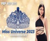 Who will get the special awards and ultimately, who will take home the Miss Universe 2023 crown?&#60;br/&#62;&#60;br/&#62;PEP.ph&#39;s resident pageant enthusiasts, news writers, and opinion makers lay down their best bets and forecast what might happen in this year&#39;s most-anticipated prestigious pageant. &#60;br/&#62;&#60;br/&#62;Let us know what you think of their choices by posting your comments below!&#60;br/&#62;&#60;br/&#62;#missuniverse2023 #PEPbestbets #MissU2023PEPBestBets&#60;br/&#62;&#60;br/&#62;Hosts: Rachelle Siazon, Nikko Tuazon, Bernie Franco, Arniel Serato, Khym Manalo, and Chino&#60;br/&#62;Live Stream Director: Rommel Llanes&#60;br/&#62;&#60;br/&#62;Watch our past PEP Live interviews here: https://bit.ly/PEPLIVEplaylist&#60;br/&#62;&#60;br/&#62;Subscribe to our YouTube channel! https://www.youtube.com/PEPMediabox&#60;br/&#62;&#60;br/&#62;Know the latest in showbiz at http://www.pep.ph&#60;br/&#62;&#60;br/&#62;Follow us! &#60;br/&#62;Instagram: https://www.instagram.com/pepalerts/ &#60;br/&#62;Facebook: https://www.facebook.com/PEPalerts &#60;br/&#62;Twitter: https://twitter.com/pepalerts&#60;br/&#62;&#60;br/&#62;Visit our DailyMotion channel! https://www.dailymotion.com/PEPalerts&#60;br/&#62;&#60;br/&#62;Join us on Viber: https://bit.ly/PEPonViber