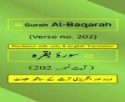In this video, we present the beautiful recitation of Surah Al-Baqarah Ayah/Verse/Ayat 202 in Arabic, accompanied by English and Urdu translations with on-screen display. To facilitate a comprehensive understanding, we have included accurate and eloquent translations in English and Urdu.&#60;br/&#62;&#60;br/&#62;Surah Al-Baqarah, Ayah 202 (Arabic Recitation): “ أُوْلَٰٓئِكَ لَهُمۡ نَصِيبٞ مِّمَّا كَسَبُواْۚ وَٱللَّهُ سَرِيعُ ٱلۡحِسَابِ ”&#60;br/&#62;&#60;br/&#62;Surah Al-Baqarah, Verse 202 (English Translation): “ Those will have a share of what they have earned, and Allāh is swift in account. ”&#60;br/&#62;&#60;br/&#62;Surah Al-Baqarah, Ayat 202 (Urdu Translation): “ یہ وه لوگ ہیں جن کے لئے ان کے اعمال کا حصہ ہے اور اللہ تعالیٰ جلد حساب لینے واﻻ ہے۔ ”&#60;br/&#62;&#60;br/&#62;The English translation by Saheeh International and the Urdu translation by Maulana Muhammad Junagarhi, both published by the renowned King Fahd Glorious Qur&#39;an Printing Complex (KFGQPC). Surah Al-Baqarah is the second chapter of the Quran.&#60;br/&#62;&#60;br/&#62;For our Arabic, English, and Urdu speaking audiences, we have provided recitation of Ayah 202 in Arabic and translations of Surah Al-Baqarah Verse/Ayat 202 in English/Urdu.&#60;br/&#62;&#60;br/&#62;Join Us On Social Media: Don&#39;t forget to subscribe, follow, like, share, retweet, and comment on all social media platforms on @QuranHadithPro . &#60;br/&#62;➡All Social Handles: https://www.linktr.ee/quranhadithpro&#60;br/&#62;&#60;br/&#62;Copyright DISCLAIMER: ➡ https://rebrand.ly/CopyrightDisclaimer_QuranHadithPro &#60;br/&#62;Privacy Policy and Affiliate/Referral/Third Party DISCLOSURE: ➡ https://rebrand.ly/PrivacyPolicyDisclosure_QuranHadithPro &#60;br/&#62;&#60;br/&#62;#SurahAlBaqarah #surahbaqarah #SurahBaqara #surahbakara #SurahBakarah #quranhadithpro #qurantranslation #verse202 #ayah202 #ayat202 #QuranRecitation #qurantilawat #quranverses #quranicverse #EnglishTranslation #UrduTranslation #IslamicTeachings #سورہ_بقرہ# سورةالبقرة .