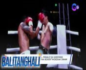 Homecoming win para kay Filipino Boxer Eumir Marcial!&#60;br/&#62;&#60;br/&#62;&#60;br/&#62;Balitanghali is the daily noontime newscast of GTV anchored by Raffy Tima and Connie Sison. It airs Mondays to Fridays at 10:30 AM (PHL Time). For more videos from Balitanghali, visit http://www.gmanews.tv/balitanghali.&#60;br/&#62;&#60;br/&#62;#GMAIntegratedNews #KapusoStream&#60;br/&#62;&#60;br/&#62;Breaking news and stories from the Philippines and abroad:&#60;br/&#62;GMA Integrated News Portal: http://www.gmanews.tv&#60;br/&#62;Facebook: http://www.facebook.com/gmanews&#60;br/&#62;TikTok: https://www.tiktok.com/@gmanews&#60;br/&#62;Twitter: http://www.twitter.com/gmanews&#60;br/&#62;Instagram: http://www.instagram.com/gmanews&#60;br/&#62;&#60;br/&#62;GMA Network Kapuso programs on GMA Pinoy TV: https://gmapinoytv.com/subscribe