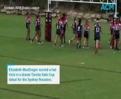 Parkes and Western star Elizabeth MacGregor scored three tries during her Tarsha Gale Cup debut for the Sydney Roosters Indigenous Academy.