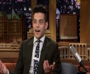 Rami Malek chats with Jimmy about getting recognized on the subway for Mr. Robot and the time he covered up a catering job mistake by scooping food up off a hospital floor.