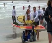 Competitors have braved five days of intense weather at the Australian Adaptive Surf Pro in Byron Bay. the event is the first leg of the four-stage world championship tour.