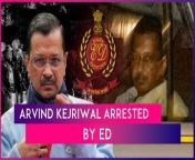 On March 21, Delhi Chief Minister Arvind Kejriwal was arrested by the Enforcement Directorate (ED). The Aam Aadmi Party (AAP) chief was arrested in connection with an excise policy-linked money laundering case. The arrest came hours after the Delhi High Court refused to grant protection to Kejriwal from any coercive action by the agency, reported PTI. Meanwhile, the BJP demanded that Arvind Kejriwal should step down as the Chief Minister of Delhi. Watch the video to know more.