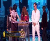 Finn Wolfhard, Sadie Sink, Gaten Matarazzo, Noah Schnapp and Dacre Montgomery of ‘Stranger Things 2’ accept the award for Best Show for the second year in a row at the 2018 MTV Movie &amp; TV Awards.
