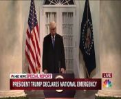 President Donald Trump (Alec Baldwin) takes questions at press conference.