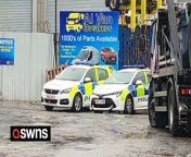 Two men have been arrested after a 17-year-old boy died in a workplace accident on an industrial estate.&#60;br/&#62;&#60;br/&#62;Police were called to a business premises in Bury, Gtr Manchester, following concerns for welfare shortly after 10am on Thursday (Feb 8).&#60;br/&#62;&#60;br/&#62;Emergency services, including fire crews and medics, made efforts to save the boy, but he was tragically pronounced dead at the scene. &#60;br/&#62;&#60;br/&#62;A 41-year-old man was later arrested on suspicion of gross negligence manslaughter and driving offences.&#60;br/&#62;&#60;br/&#62;While a 36-year-old man was also arrested on suspicion of gross negligence manslaughter.&#60;br/&#62;&#60;br/&#62;A Greater Manchester Police spokesperson said investigations were now underway to establish exactly how the boy had died.&#60;br/&#62;&#60;br/&#62;They said: &#92;