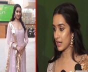 Shraddha Kapoor dressed up in pink ethnic suit for a Indian Musical Program. She talked about Veena a musical instrument and greatness of Indian music at the event.