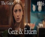 Gece &amp; Erdem #116&#60;br/&#62;&#60;br/&#62;Escaping from her past, Gece&#39;s new life begins after she tries to finish the old one. When she opens her eyes in the hospital, she turns this into an opportunity and makes the doctors believe that she has lost her memory.&#60;br/&#62;&#60;br/&#62;Erdem, a successful policeman, takes pity on this poor unidentified girl and offers her to stay at his house with his family until she remembers who she is. At night, although she does not want to go to the house of a man she does not know, she accepts this offer to escape from her past, which is coming after her, and suddenly finds herself in a house with 3 children.&#60;br/&#62;&#60;br/&#62;CAST: Hazal Kaya,Buğra Gülsoy, Ozan Dolunay, Selen Öztürk, Bülent Şakrak, Nezaket Erden, Berk Yaygın, Salih Demir Ural, Zeyno Asya Orçin, Emir Kaan Özkan&#60;br/&#62;&#60;br/&#62;CREDITS&#60;br/&#62;PRODUCTION: MEDYAPIM&#60;br/&#62;PRODUCER: FATIH AKSOY&#60;br/&#62;DIRECTOR: ARDA SARIGUN&#60;br/&#62;SCREENPLAY ADAPTATION: ÖZGE ARAS