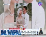 Nag-renew ng wedding vows sina Heart Evangelista at Sen. Chiz Escudero.&#60;br/&#62;&#60;br/&#62;&#60;br/&#62;Balitanghali is the daily noontime newscast of GTV anchored by Raffy Tima and Connie Sison. It airs Mondays to Fridays at 10:30 AM (PHL Time). For more videos from Balitanghali, visit http://www.gmanews.tv/balitanghali.&#60;br/&#62;&#60;br/&#62;#GMAIntegratedNews #KapusoStream&#60;br/&#62;&#60;br/&#62;Breaking news and stories from the Philippines and abroad:&#60;br/&#62;GMA Integrated News Portal: http://www.gmanews.tv&#60;br/&#62;Facebook: http://www.facebook.com/gmanews&#60;br/&#62;TikTok: https://www.tiktok.com/@gmanews&#60;br/&#62;Twitter: http://www.twitter.com/gmanews&#60;br/&#62;Instagram: http://www.instagram.com/gmanews&#60;br/&#62;&#60;br/&#62;GMA Network Kapuso programs on GMA Pinoy TV: https://gmapinoytv.com/subscribe