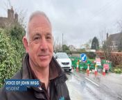 Residents react to huge water leak in Ashford Road, Kingsnorth