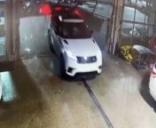 A group of teenagers believed from the Chicago area broke into a luxury car dealership in Wisconsin and drove off with nine vehicles worth more than a half-million dollars, police said.Sunday&#39;s heist at a Jaguar-Land Rover in Waukesha was captured on surveillance camera footage that shows nine masked suspects dressed all in black filing into the dealership before each drives off in a car in the city about 19 miles (30.5 kilometers) west of Milwaukee.The surveillance video shows one car being backed up and smashed through an overhead service door at the dealership during the thefts. Source: Waukesha Police Department, WISN