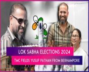 On March 10, Trinamool Congress (TMC) revealed its candidates for all the 42 Lok Sabha seats in West Bengal. CM Mamata Banerjee led TMC has introduced six political newcomers. Former cricketer Yusuf Pathan and Padma Shri recipient Kalipada Soren will make their political debut in the Lok Sabha polls this year. The other new faces are actor Rachana Banerjee, psychiatrist Sharmila Sarkar, Oxford University’s PhD scholar Shahnawaz Ali Raihan, and former IPS officer Prasun Banerjee. Pathan is expected to contest against five-term MP and Bengal Pradesh Congress president Adhir Ranjan Chowdhury. While the Congress has still not announced its candidates, Chowdhury is expected to seek re-election from Berhampore. Watch the video to know more.&#60;br/&#62;