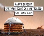 NASA Insight mission&#39;s seismometer data of a meteor slamming into Mars has been converted into sound.The meteor broke into multiple pieces during its entry into Mars atmosphere and created at least three craters which were imaged by NASA&#39;s Mars Reconnaissance Orbiter. &#60;br/&#62;&#60;br/&#62;Credit: NASA/JPL-Caltech