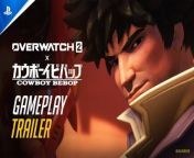 Overwatch 2 x Cowboy Bebop - Gameplay Trailer &#124; PS5 &amp; PS4 Games&#60;br/&#62;&#60;br/&#62;Celebrate the legendary crew of Bebop in Overwatch 2! Relive the nostalgia of Cowboy Bebop with Cassidy as Spike, Ashe as Faye, Mauga as Jet , and Sombra as Ed.&#60;br/&#62;&#60;br/&#62;#ps5 #ps5games #ps4 #ps4games #overwatch2