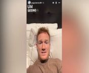 Dancing On Ice&#39;s Greg Rutherford issues a new health update after being rushed to hospital with a &#39;grim&#39; injury.