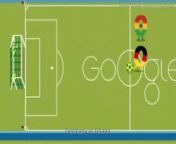 Google Doodle about the World Cup 2014 match Germany vs Ghana.&#60;br/&#62;Google will replace the worldwide Google Doodle on maybe each match.