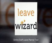 Leave Wizard system is an online leave planner and schedule managing system allowing you to check and create schedules and leave for employees.