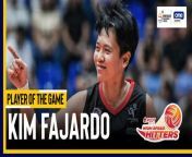 Kim Fajardo guides the PLDT High Speed Hitters to a signature win over Choco Mucho in the PVL All-Filipino Conference.