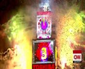 New York ring in the new year with the annual ball drop in Times Square.