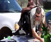 A Canadian County Deputy was in the right place at the right time last week when he used his baton to rescue a man from snarling pit bulls. &#60;br/&#62;