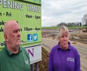 Gary and Cheryl Barnett, owners of Sandy Lane Plants, speak out over construction chaos on their doorsteps