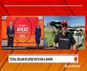 AccuWeather&#39;s Tony Laubach describes the breathtaking experience of capturing the April 8 solar eclipse on camera as massive crowds watched in awe.