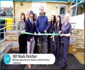 New Treeline dental practice officially opened in Bolsover by MP Mark Flatcher.