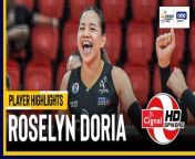 PVL Player of the Game Highlights: Roselyn Doria leads way for Cignal from nil doria