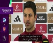 Arsenal boss Mikel Arteta praised himself and his team for their discipline in the race for the EPL title