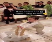 Here comes thecutest ring bearer ❤️ from hima mali video come