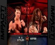 TNA Lockdown 2005 - AJ Styles vs Abyss (Six Sides Of Steel Match) from side mg
