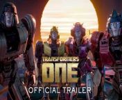Tráiler de Transformers One from transformer movie dubbed
