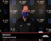 Duke needs to find a way to solve UNC quarterback Sam Howell. David Cutcliffe discusses the star passer and the keys to the game against the Tar Heels
