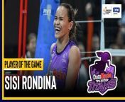 Sisi Rondina leads Choco Mucho with 29 big points and the Flying Titans earn a five-set win over Farm Fresh.