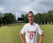 Virginia women&#39;s soccer forward Haley Hopkins talks about scoring her 50th career goal.