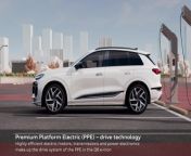 This technical animation shows the drive system in the Audi Q6 e-tron and explains the new predictive thermal management system, which regulates the cooling or heating circuit as required for optimum battery performance.