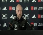 Manchester United boss Erik Ten Hag paid tribute to Burnley manager Vincent Kompany ahead of their Premier League clash&#60;br/&#62;Carrington, Manchester, UK