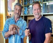 In a joint chat about how they have gone from bitter rivals to old pals, Arnold Schwarzenegger and Sylvester Stallone revealed they used to battle over everything from the level of fat and body counts in their films.