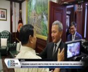 Prabowo Subianto Meets S’pore Fm For Talks On Defense Collaboration from laila mojnu pore
