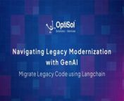 Discover how to navigate legacy modernization effortlessly with GenAI and Langchain. Revolutionize your digital transformation journey with precise and efficient code migration.&#60;br/&#62;&#60;br/&#62;For a complimentary consultation, check out our services at:&#60;br/&#62;https://www.optisolbusiness.com/java-technologies&#60;br/&#62;&#60;br/&#62;#generativeai #migration #langchain #generativeai #codemigration
