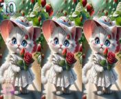 Cute Kitty Cats Battle of beauty 03 from noggin art aive and cat rare