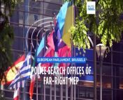Law enforcement on Tuesday morning conducted searches in the Brussels offices of Maximilian Krah, the far-right MEP whose assistant has been arrested for allegedly spying for China.