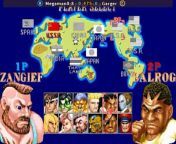 Street Fighter II'_ Hyper Fighting - MegamanX-8 vs Garger FT5 from fighter game ja