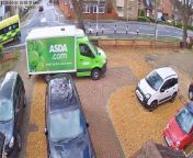 Delivery driver flattens garden wall and then drives off! from garden khan movie vid