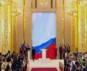 Vladimir Putin began his fifth term Tuesday as Russian leader at a glittering Kremlin inauguration, setting out on another six years in office after destroying his political opponents, launching a devastating conflict in Ukraine and concentrating all power in his hands.